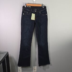 Divided H&M Deep Indigo Jeans Women's Size 4 Blue Recycled Flare Jean